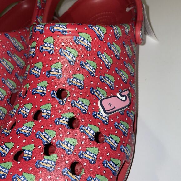Crocs Classic Clogs Slip On Holiday Vineyard Vines Mens 11 Womens 12.5 Christmas - Picture 3 of 6